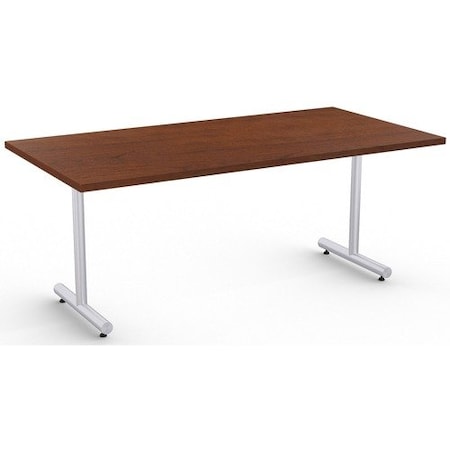 Special-T Table, Metallic Sand Base, 30inWx72inLx29inH, Mahogany SCTKING3072SMG